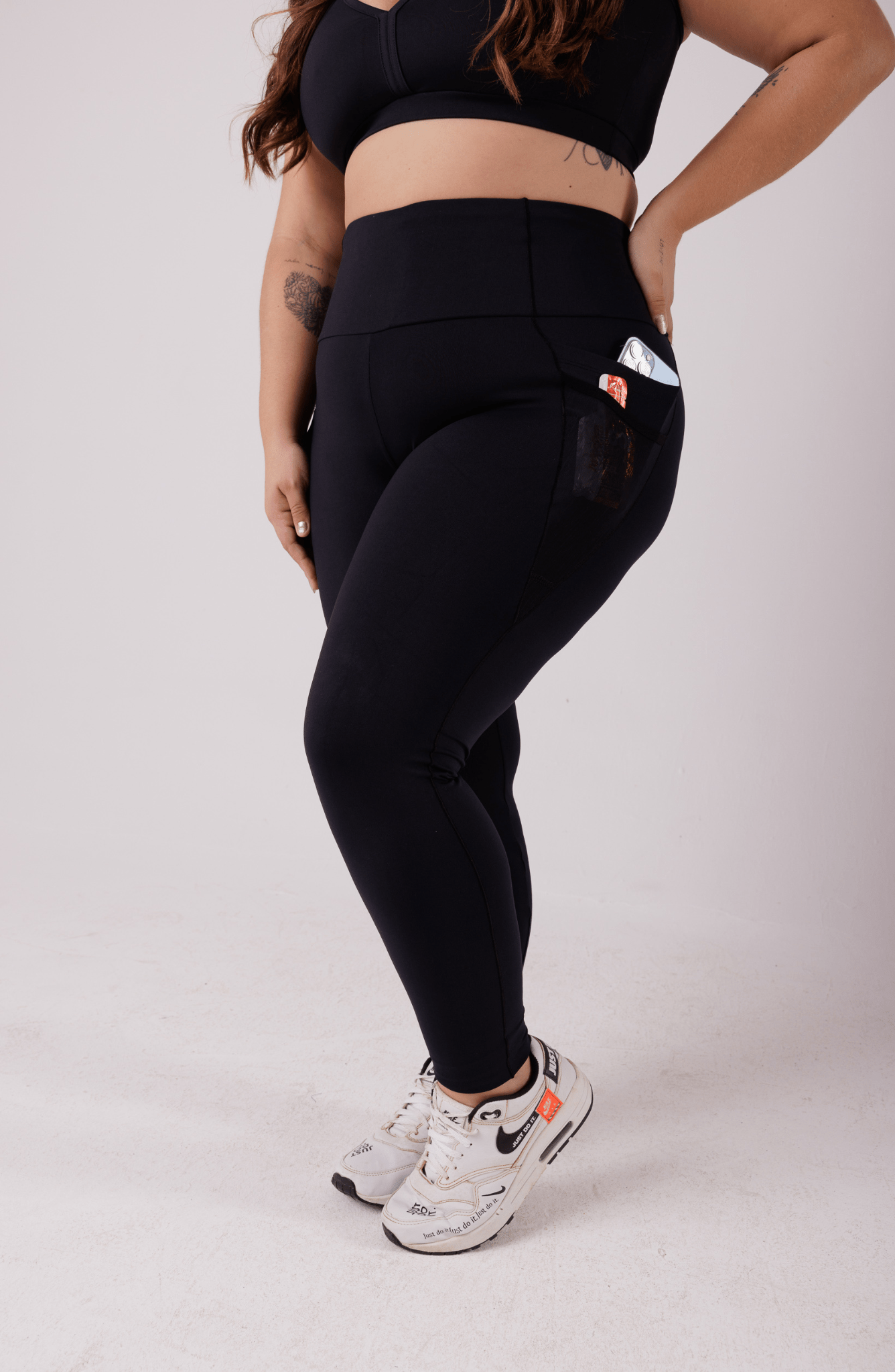 Legging running preta