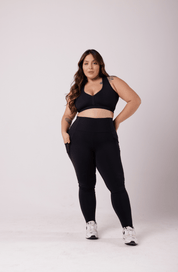 Legging running preta