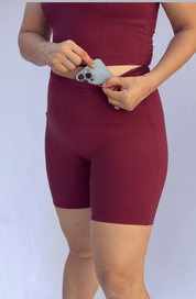 Short intermediário vinho  2.0