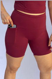 Short intermediário vinho  2.0