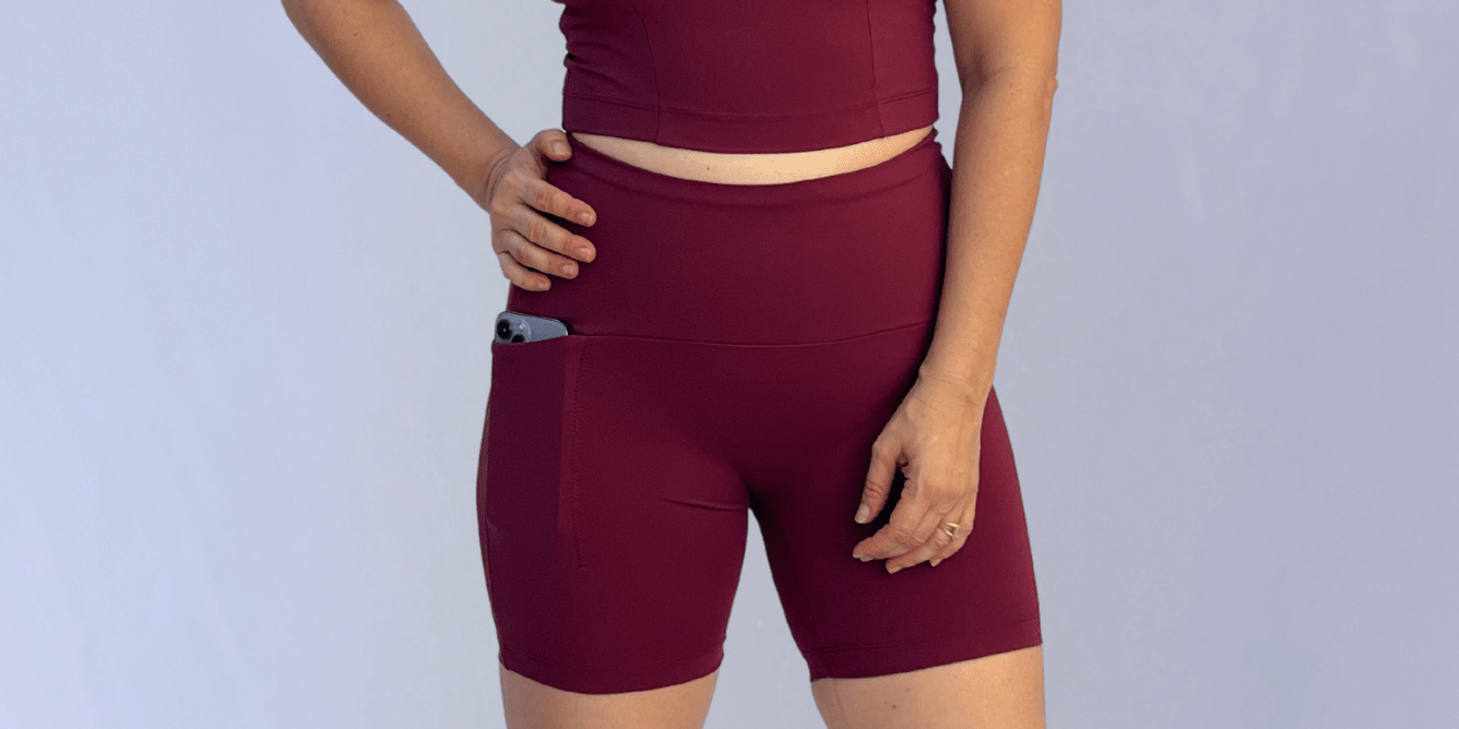 Short intermediário vinho  2.0