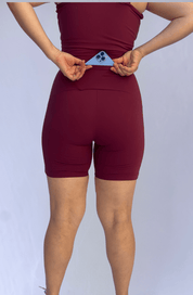 Short intermediário vinho  2.0