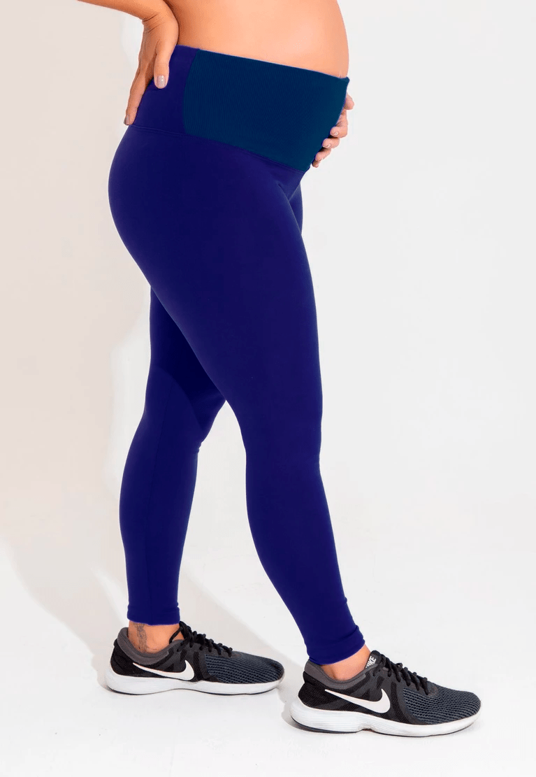Legging gestante azul marinho