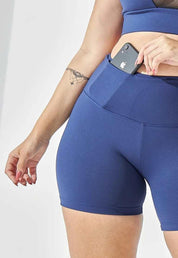 SHORT INTERMEDIARIO AZUL MARINHO - HIGH - NU MOLDY