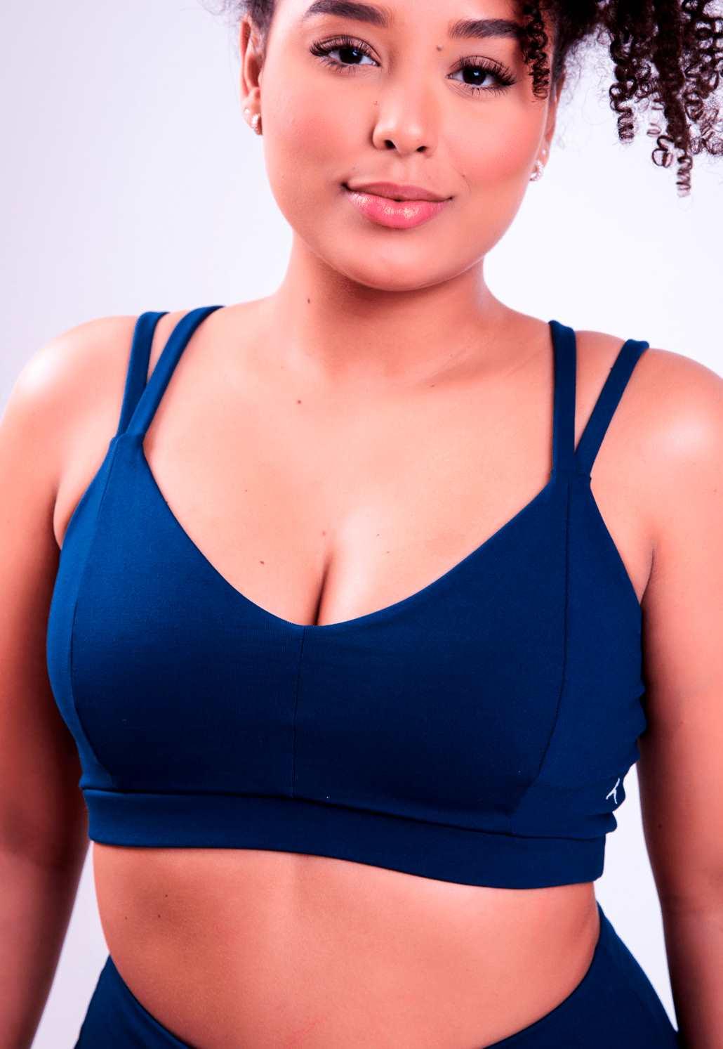 TOP JOYCE AZUL MARINHO - NU MOLDY