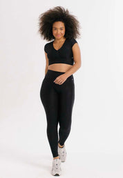 TOP CROPPED BRENDA PRETO COM TEXTURA - NU MOLDY