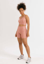 TOP CROPPED BRENDA COM TEXTURA - ROSA RETRO - NU MOLDY