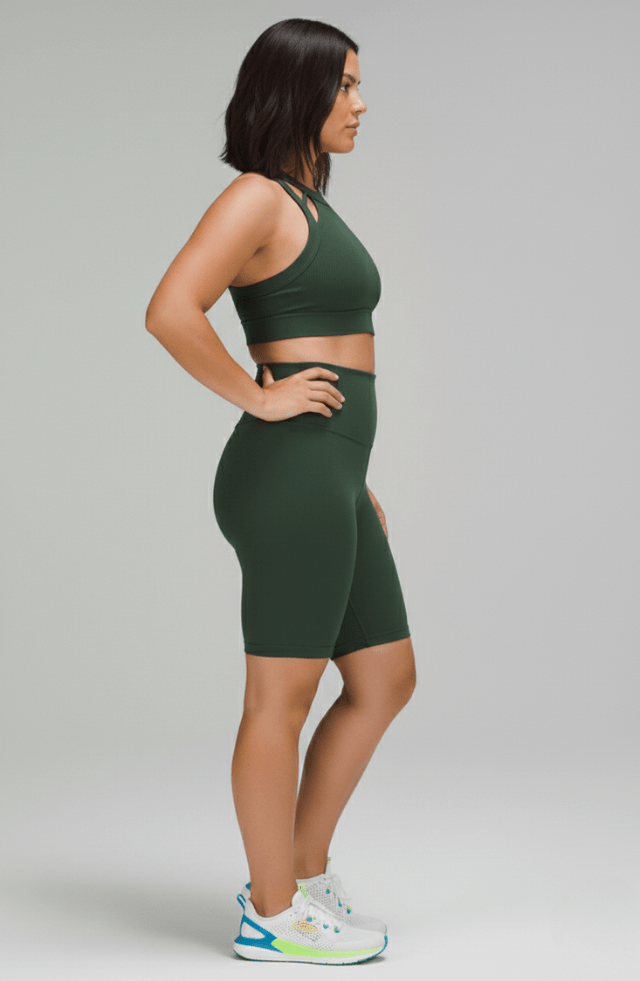 Bermuda ciclista verde militar