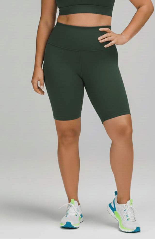 Bermuda ciclista verde militar