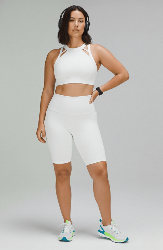 Bermuda ciclista branco