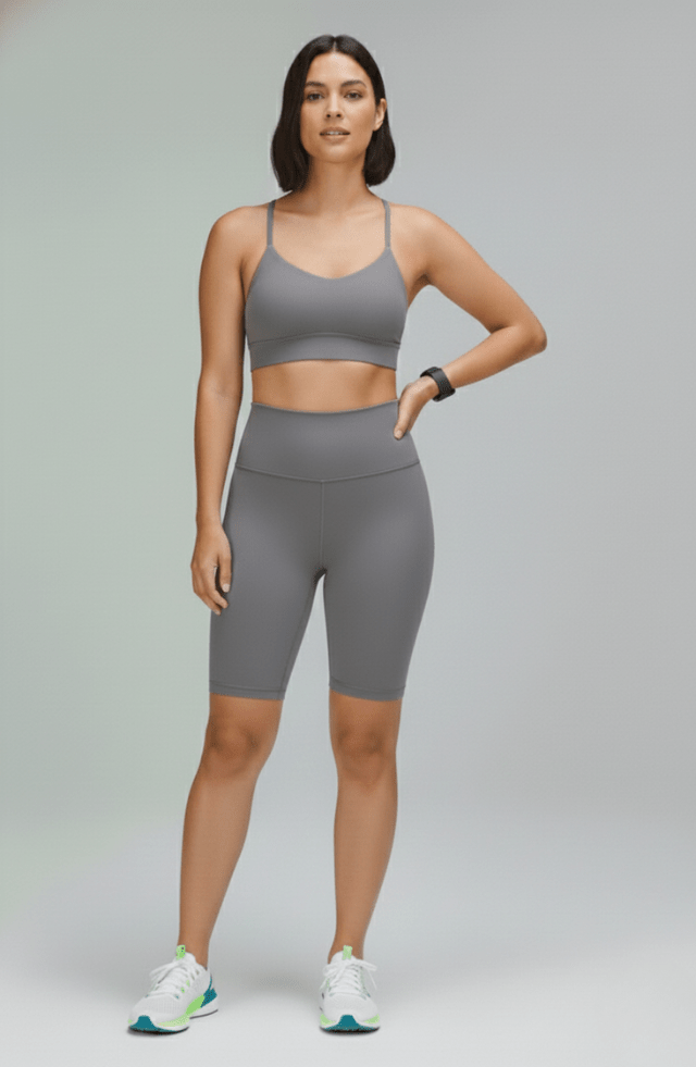 Bermuda ciclista cinza