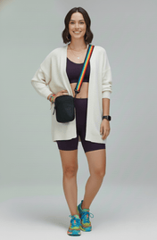 Short intermediário beringela