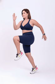 Bermuda ciclista azul marinho