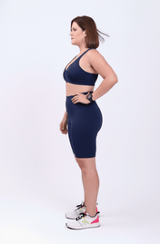 Bermuda ciclista azul marinho