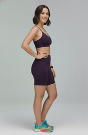 Short intermediário beringela