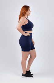 Short intermediário azul marinho