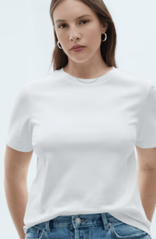T-SHIRT GOLA DEGRAU CARECA ALGODÃO