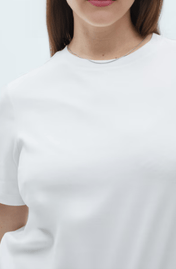 T-SHIRT GOLA DEGRAU CARECA ALGODÃO