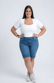 Blusa Geiza Manga Estruturada