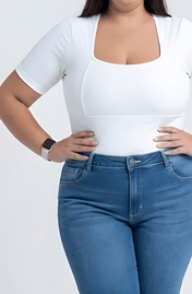 Blusa Geiza Manga Estruturada