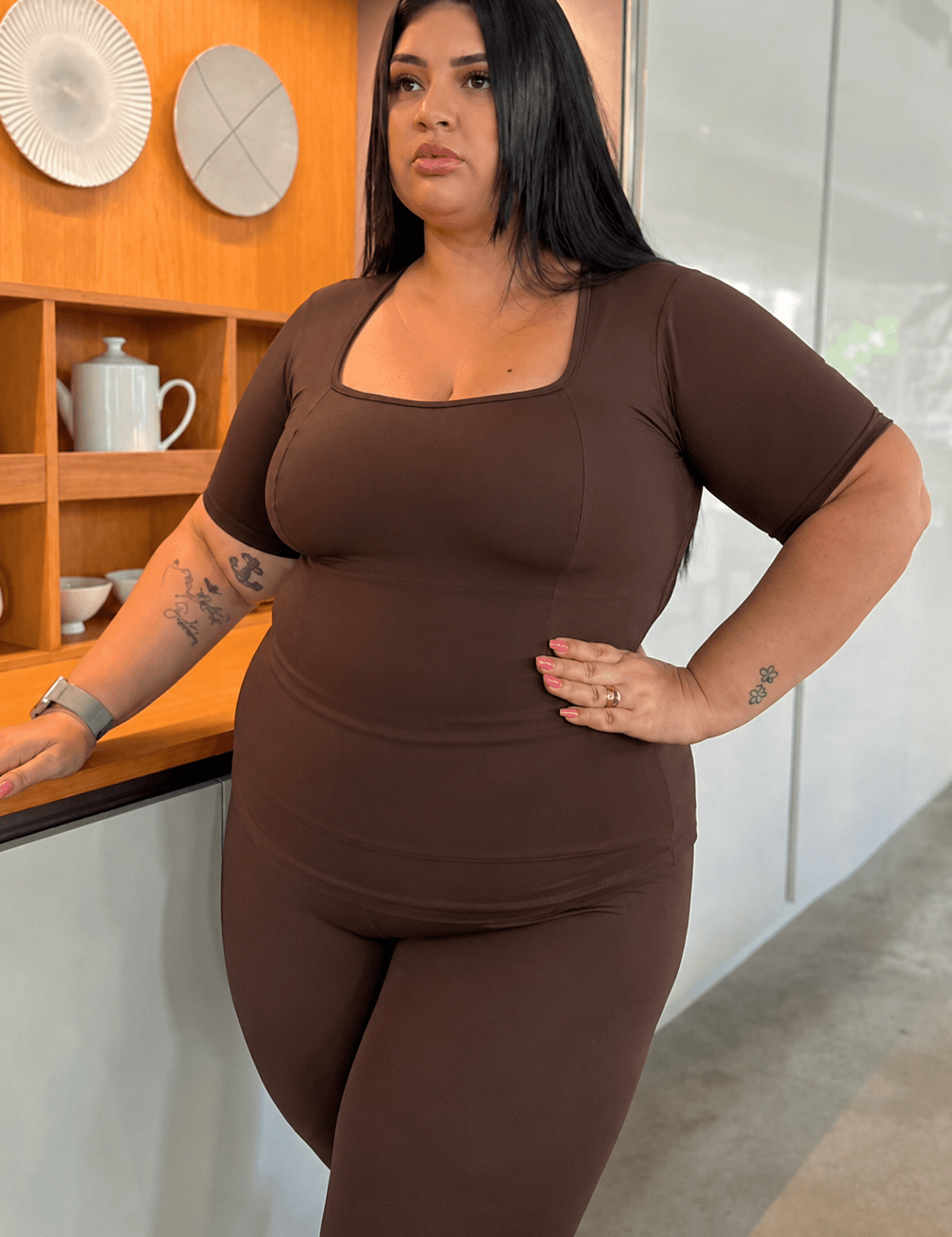 Blusa Geiza Manga Estruturada