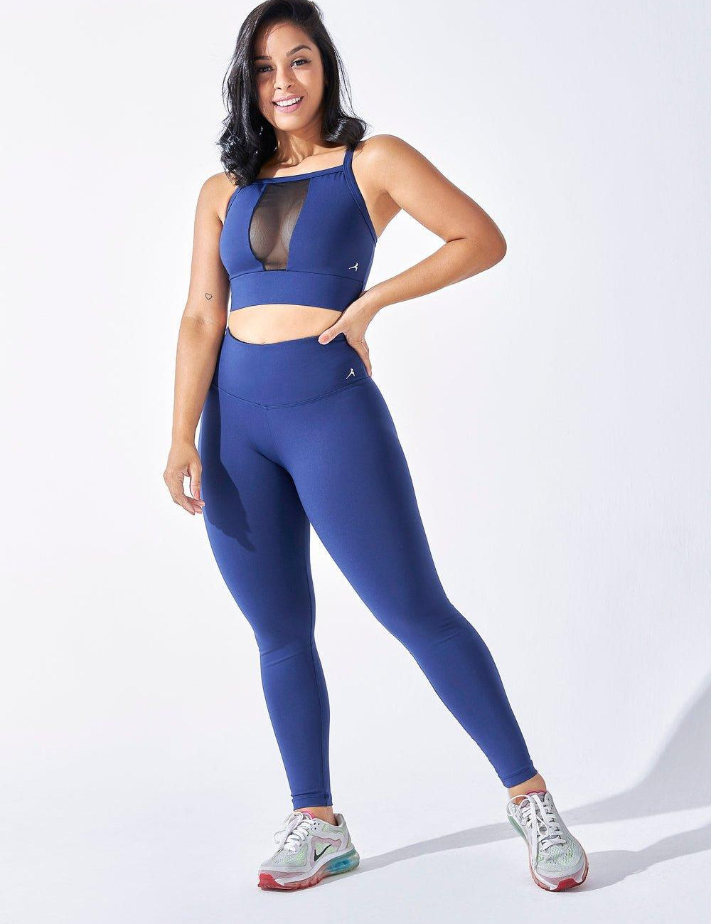 LEGGING LOW AZUL MARINHO | MULHER BAIXA - NU MOLDY