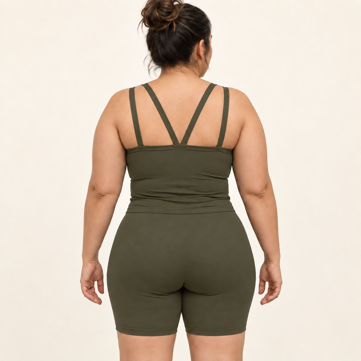 Top Penélope verde militar – costas