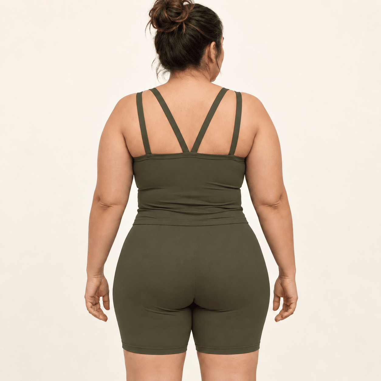 Top Penélope verde militar – costas