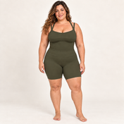 Top Penélope verde militar – frente