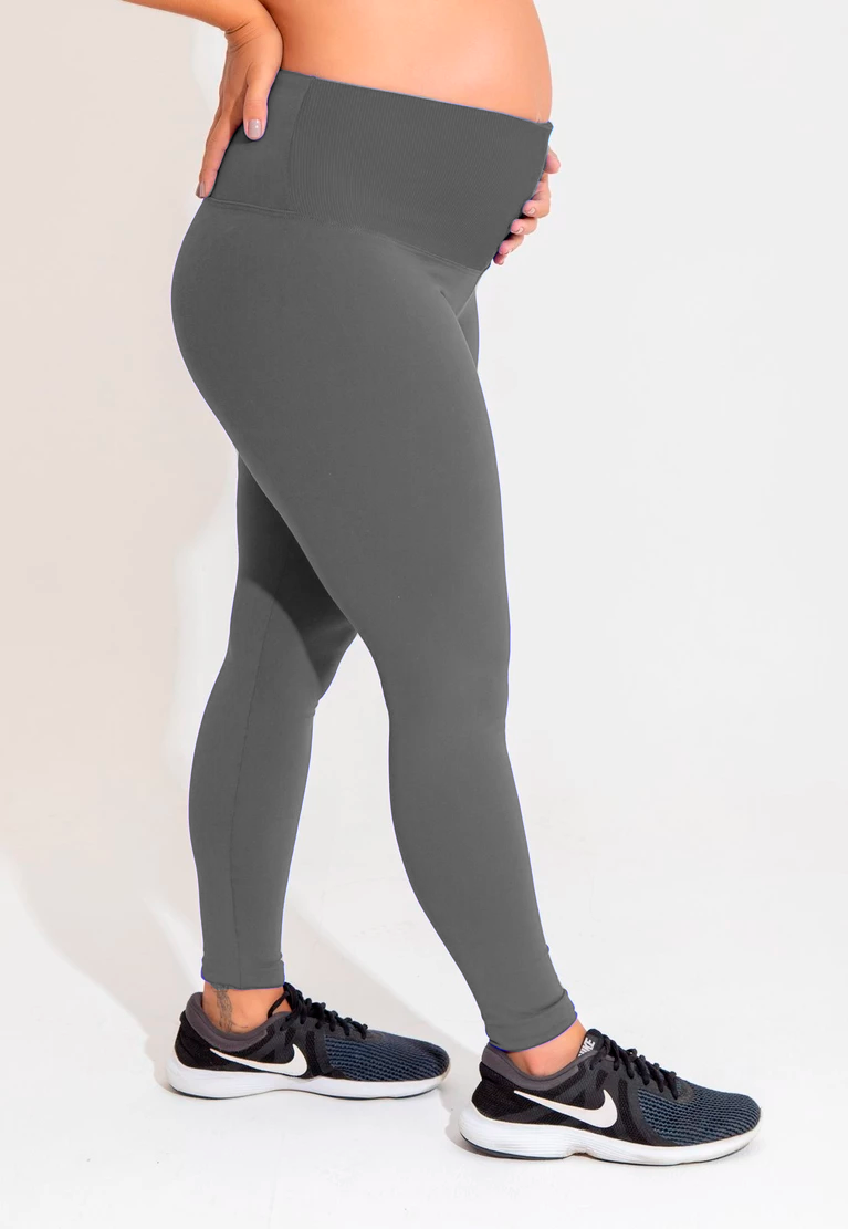 Legging gestante cinza